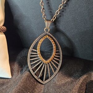 Paparazzi Copper & Topaz Necklace